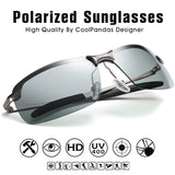 Photochromic Polarized Sunglasses Anti-UV Driving Eyewear for Men Women Drivers UV400 Sun Glasses Male Eyeglasses