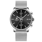 New CHEETAH Mens Watches Top Luxury Brand Fashion Sports Quartz Watch Men Stainless Steel Chronograph Clock Relogio Masculino
