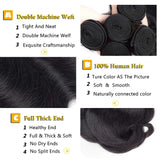 Uneed Brazilian Body Wave Bundles Hair Extensions 100% Remy Human Hair Weave Bundles 30 32 40 Inch Natural Color Buy 1/3/ 4 Pcs