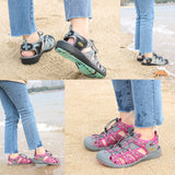 GRITION Women Platform Wedges Beach Sandals - keytoabetterlife