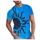DAIGELO Mens Clothing Fitness T-shirts Mens Fashion Casual Print - keytoabetterlife