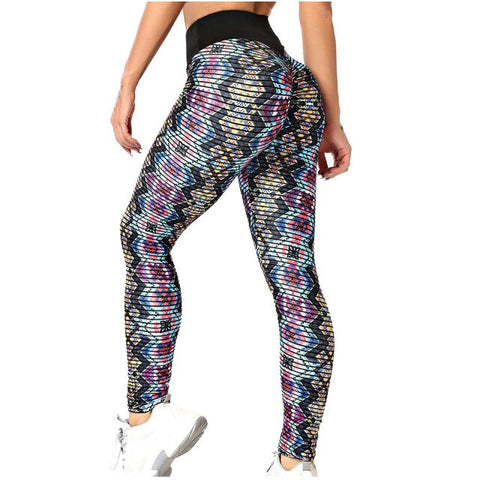 Printed Push Up Leggings Women Hip Lifting Yoga Pants. - keytoabetterlife